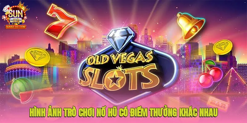 Mỗi hình ảnh trong trò chơi nổ hũ mang giá trị điểm thưởng khác nhau