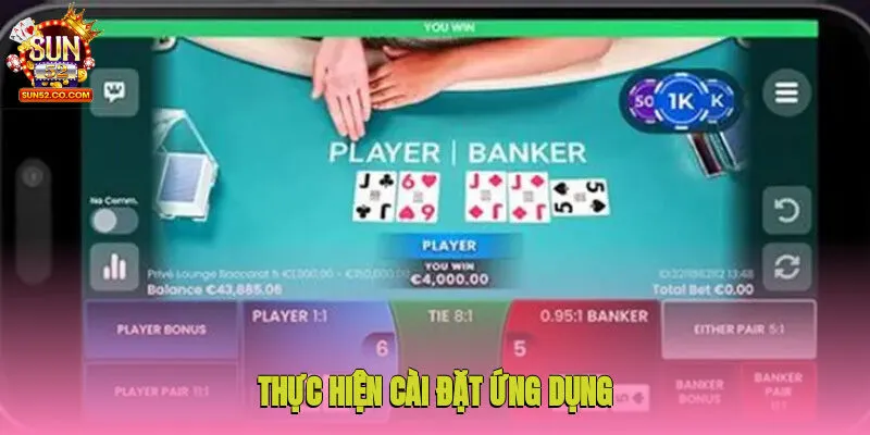 Thực hiện cài đặt ứng dụng trên điện thoại bạn đang dùng